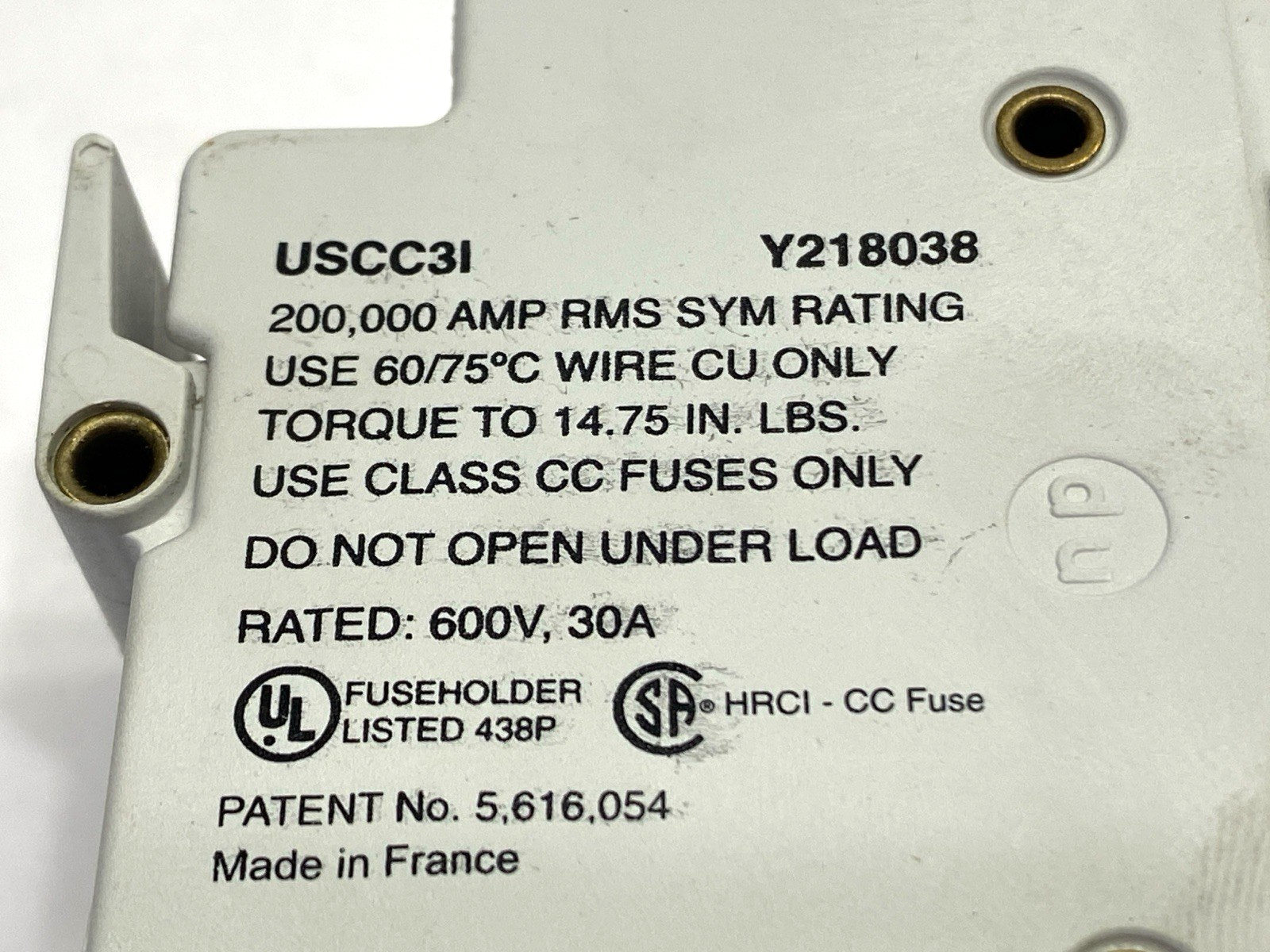 Ferraz Shawmut USCC3I Fuseholder 600VAC - Maverick Industrial Sales