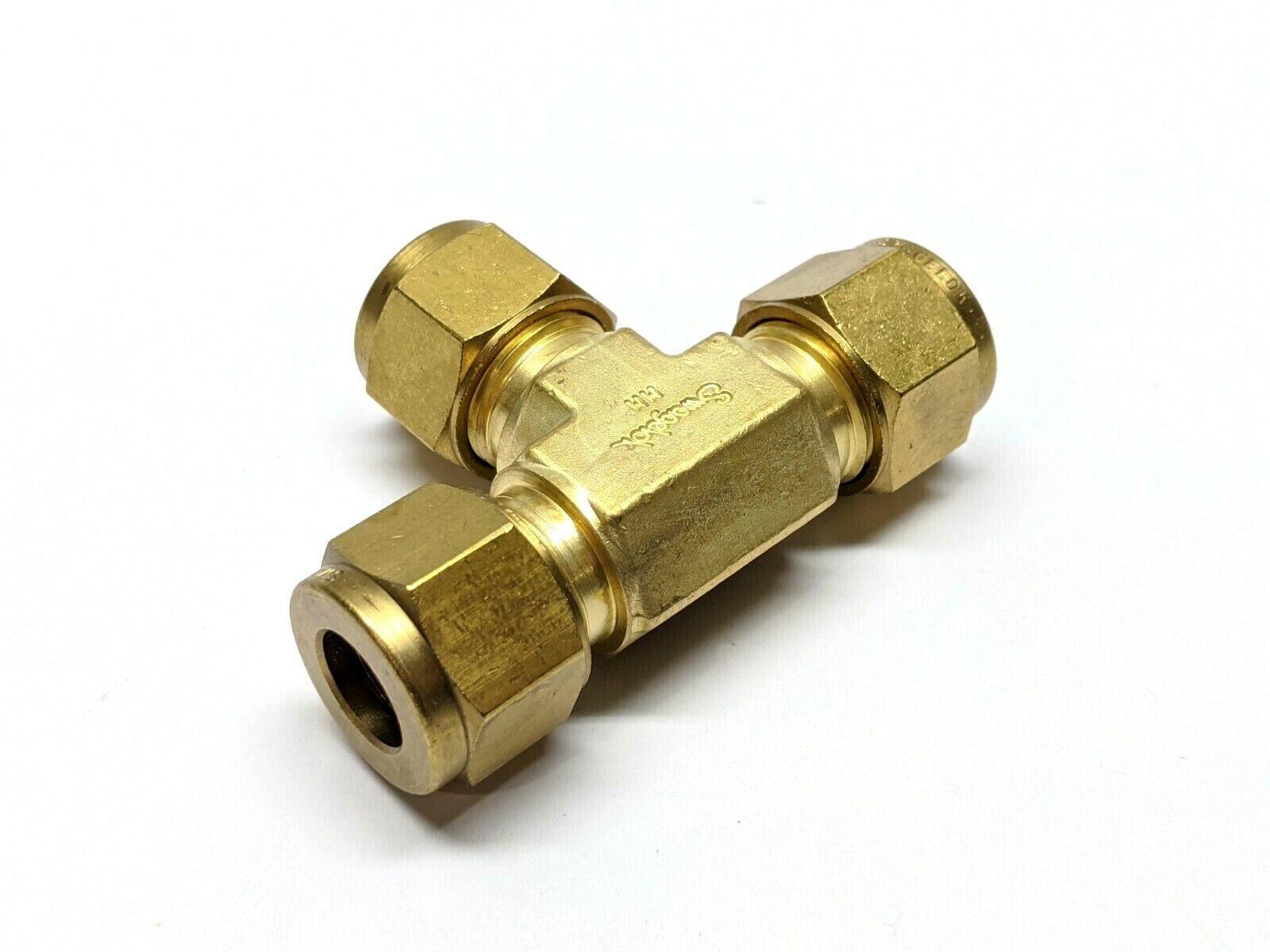 Swagelok B-10M0-3 Brass Tube Fitting Union Tee 10mm - Maverick Industrial Sales