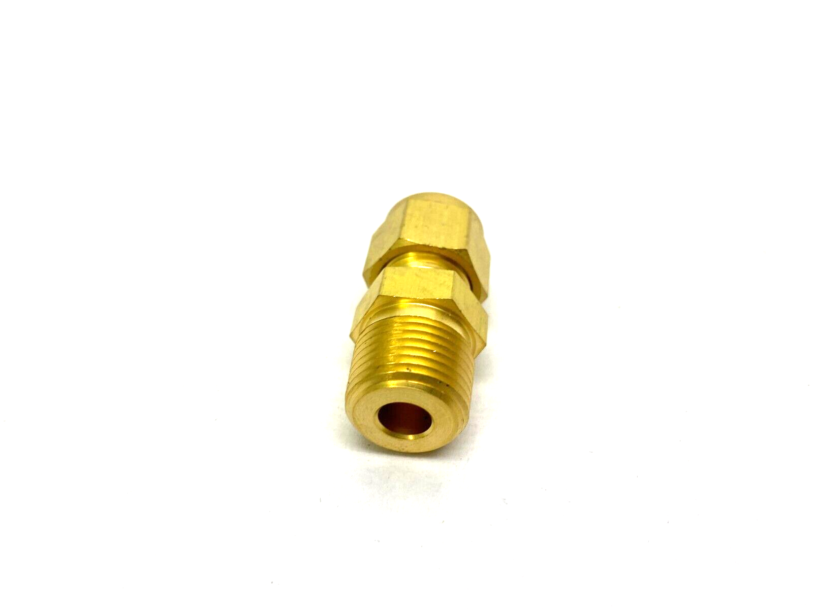 Swagelok B-600-1-6 Brass Straight Compression Fitting 3/8" Tube to 3/8" NPT - Maverick Industrial Sales