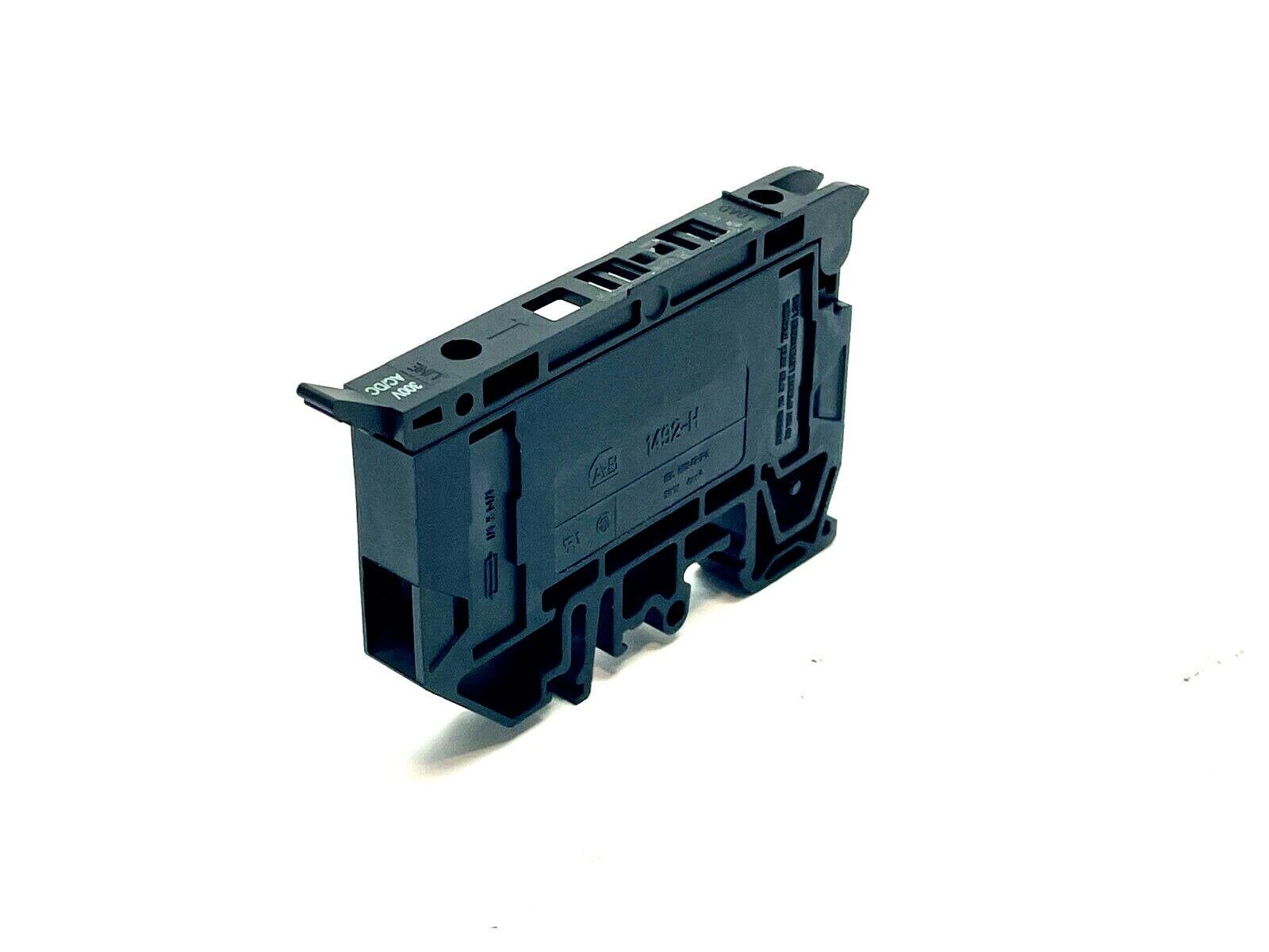 Allen Bradley 1492-H6 Terminal Block Fuse Holder 15A 300V AC/DC Black - Used - Maverick Industrial Sales