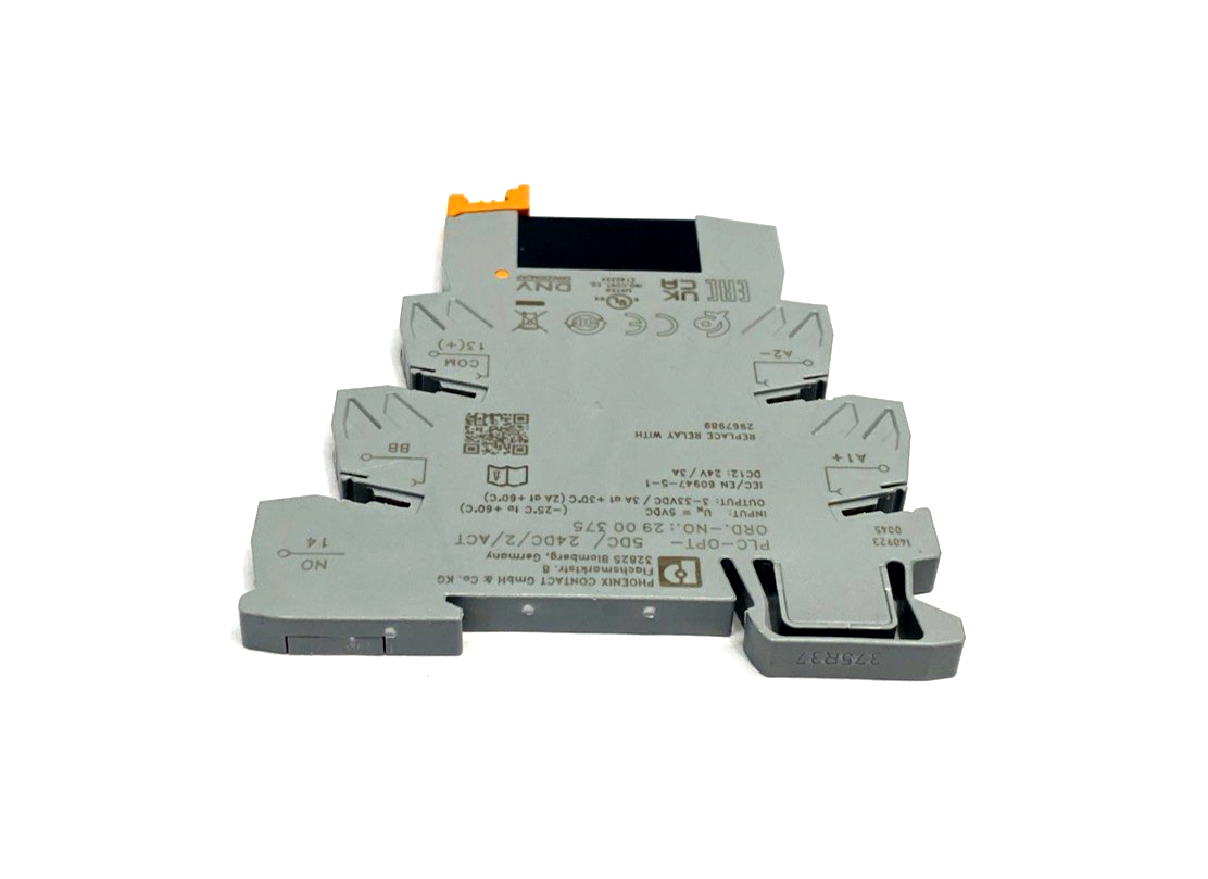 PLC-OPT- 5DC/ 24DC/2/ACT,PLC-OPT-5DC/24DC/2/ACT,2900375 | Phoenix Contact PLC-OPT- 5DC/ 24DC/2/ACT Solid State Relay Module 2900375 - New – Open box - Maverick Industrial Sales