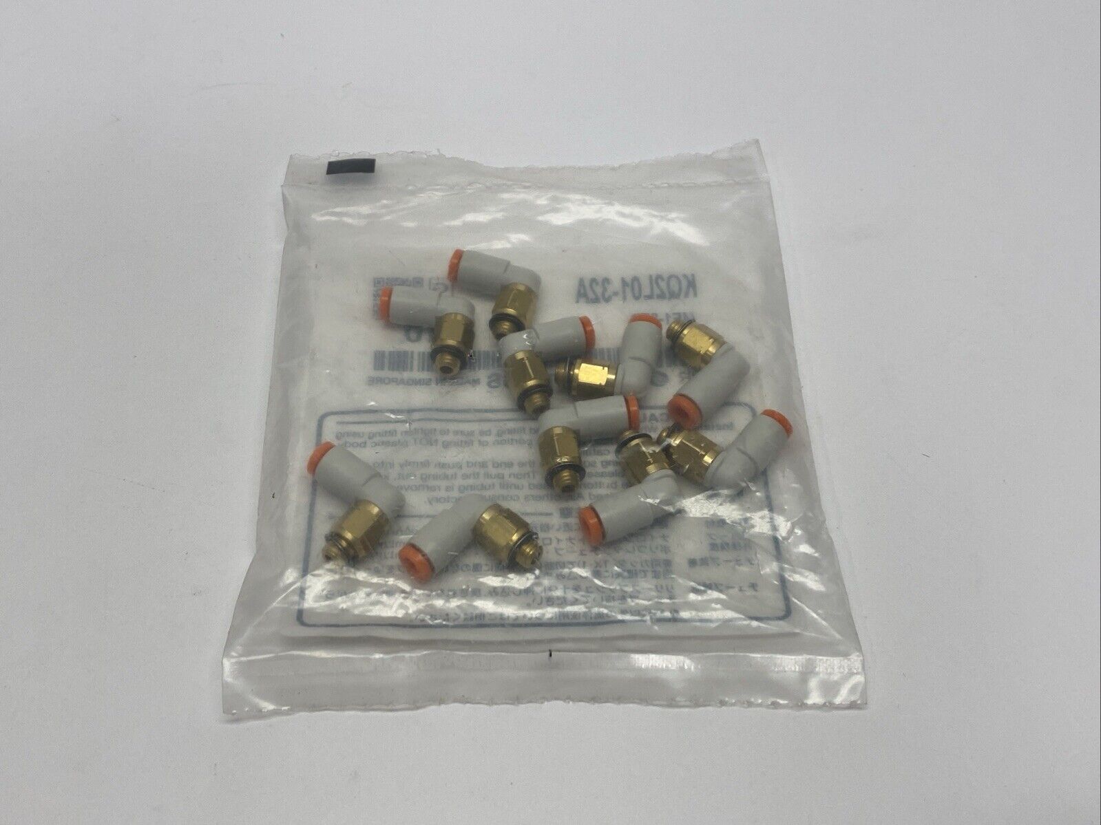 SMC KQ2L01-32A Elbow Fitting Male 1/8" OD Tube 10-32UNF PKG OF 10 - Maverick Industrial Sales