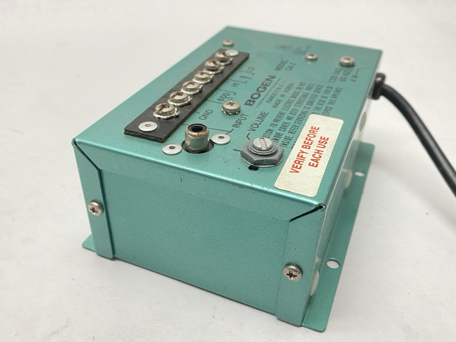 GA-2 | Bogen Utility Amplifier 120V 600ohm 8ohm Solid State - Used - Maverick Industrial Sales