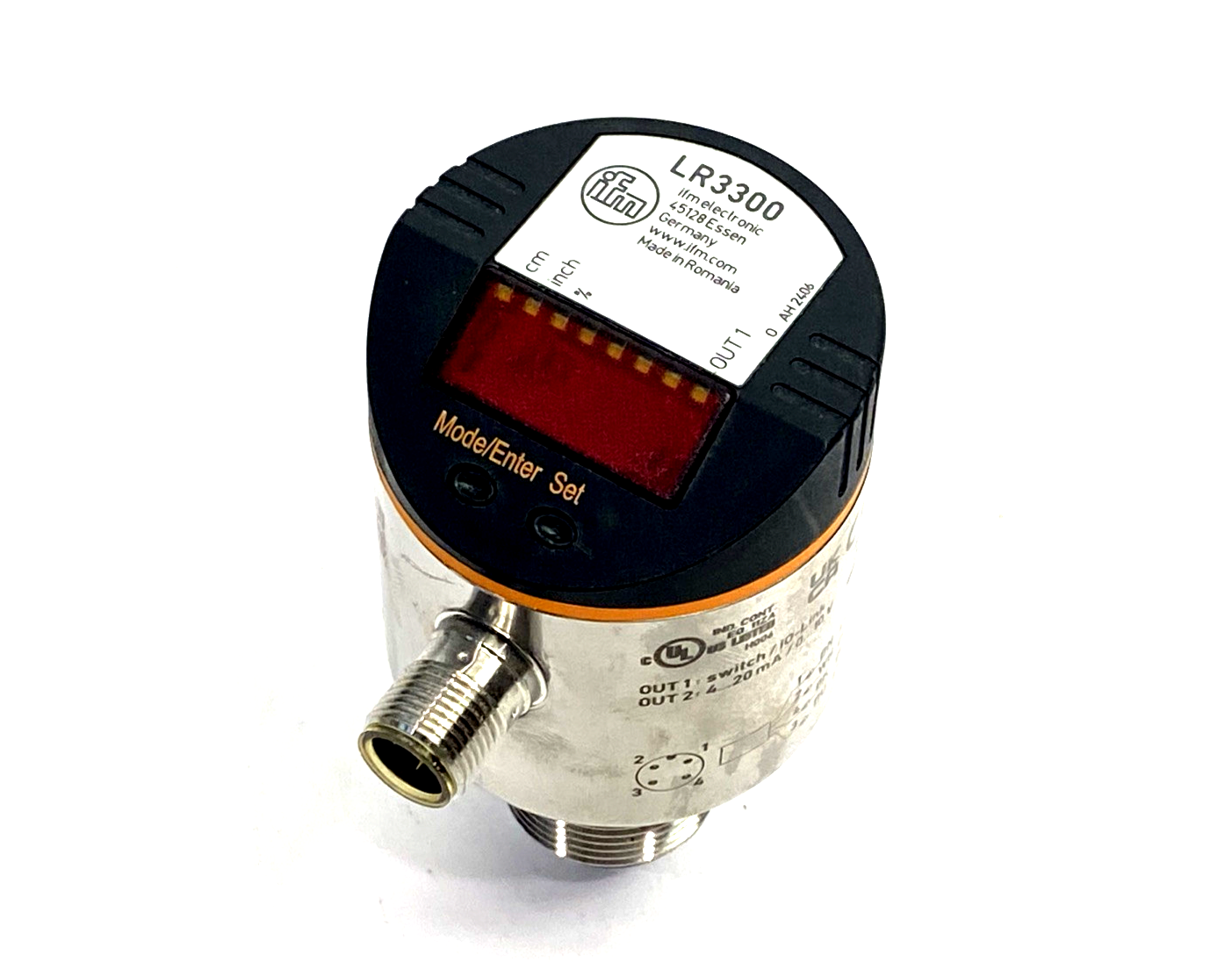 ifm LR3300 Continuous Level Sensor, Guided Wave Radar LR0000B-BN34AMPKG/US - Maverick Industrial Sales