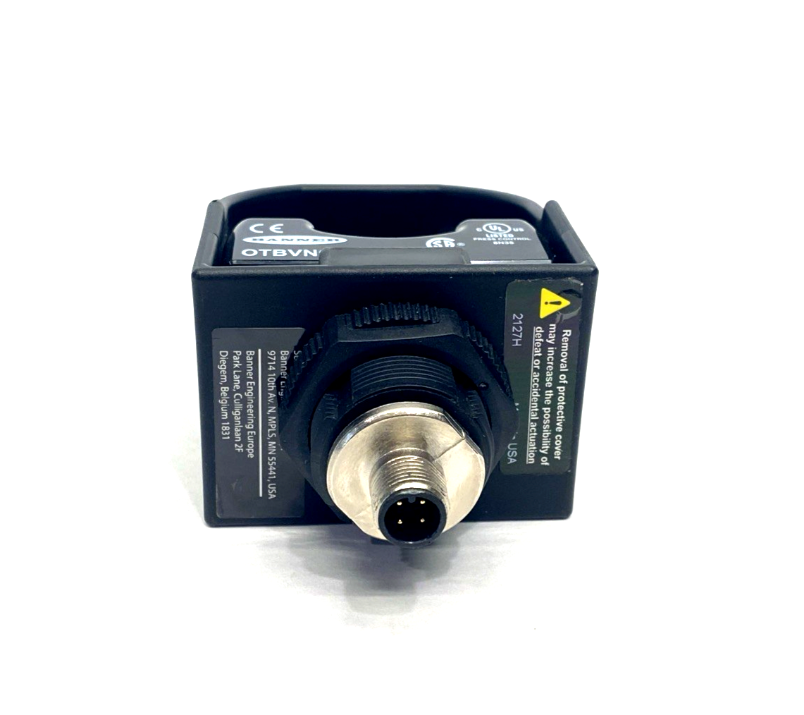 Banner OTBVN6QDH Momentary Action Optical Touch Button M12 4-Pin 62415 - Maverick Industrial Sales