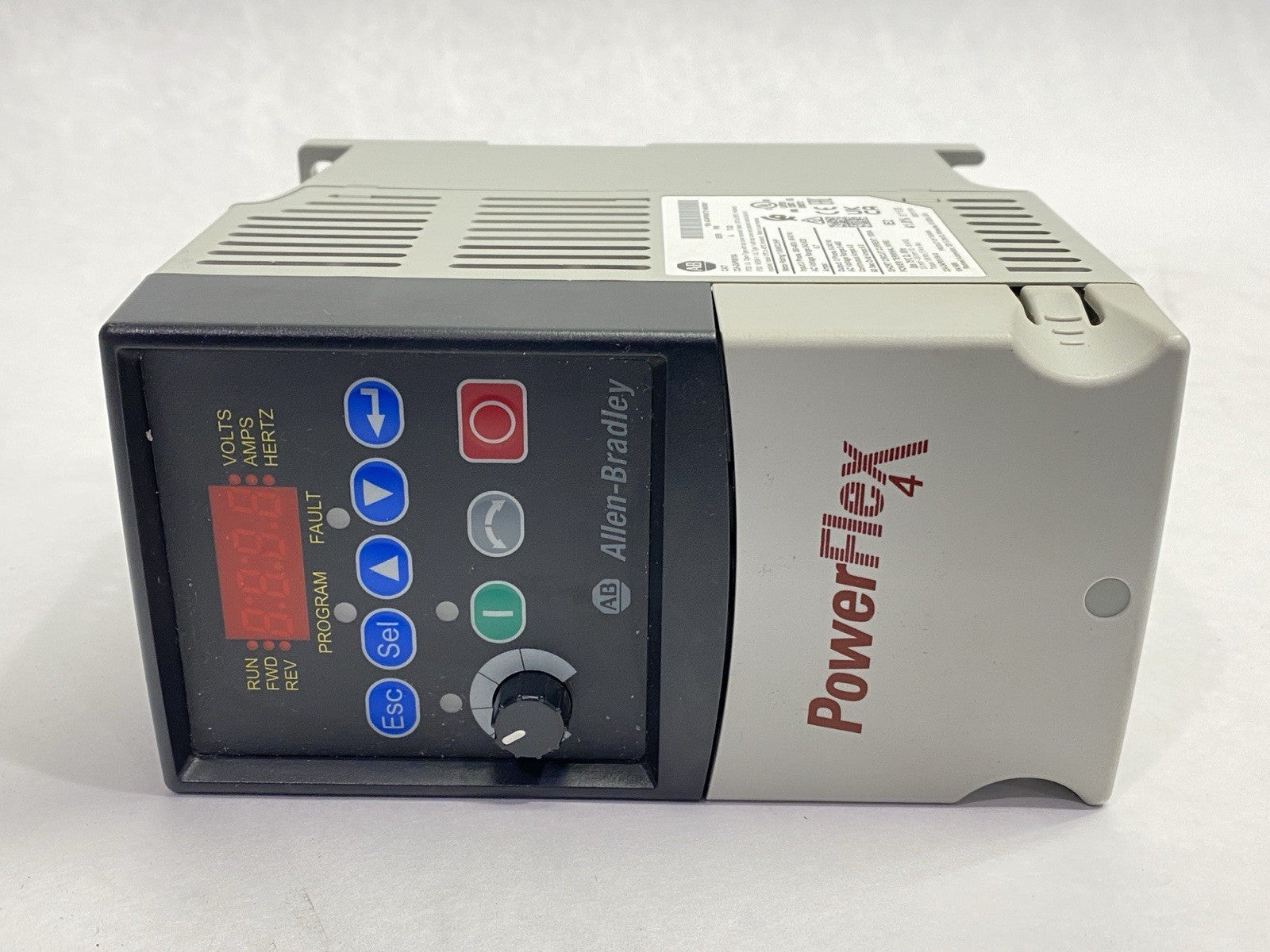 22A-D4P0N104 | Allen Bradley Ser A Powerflex 4 AC Drive 1.5kW 2HP - For parts or not working - Maverick Industrial Sales