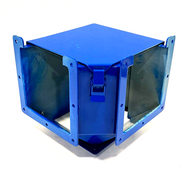 Hoffman F66LE9AC Elbow 90-Degree Outside Top Opening 6"x6", Painted Blue - Maverick Industrial Sales