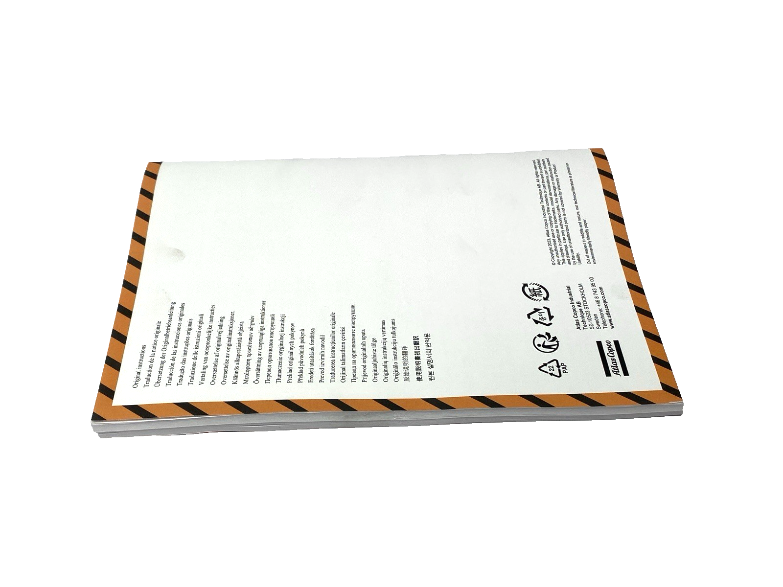 Atlas Copco Safety Information Guide to ETV STR61-50-10 Electric Angle Nutrunner - Maverick Industrial Sales