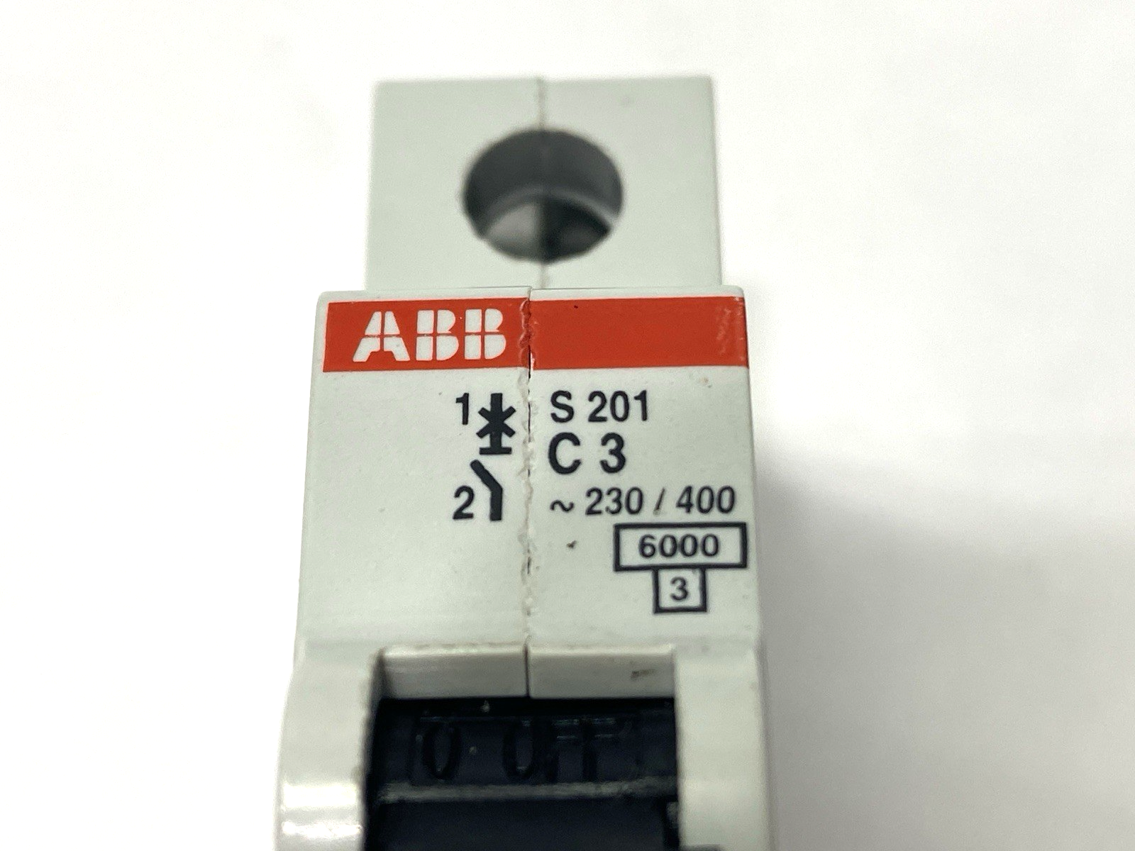 ABB S201-C3 Miniature Circuit Breaker 1-Pole 3A LOT OF 3 - Maverick Industrial Sales