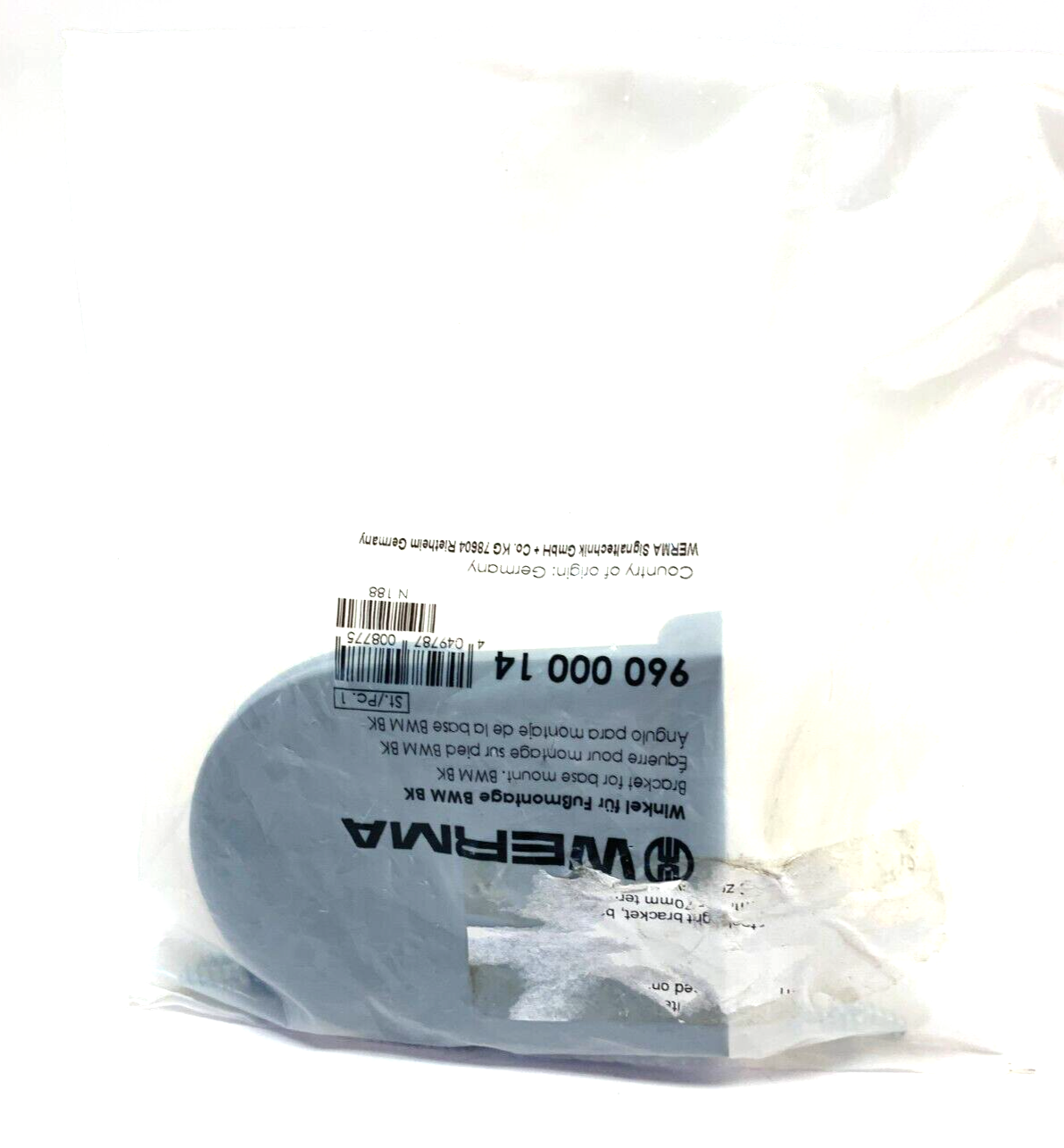 Werma 960 000 14 Bracket For Base Mount BWM BK - Maverick Industrial Sales