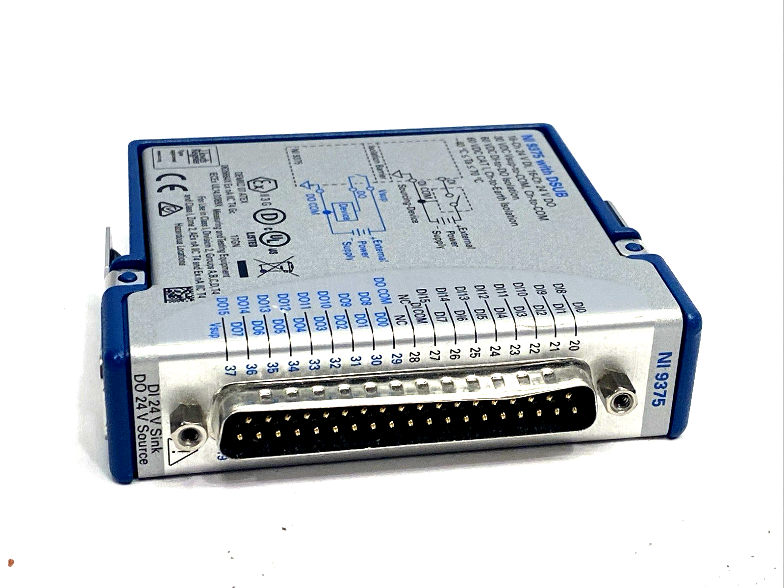 NI 9375 | National Instruments 24V Digital Input Output Module NI-9375 199270B-01L - For parts or not working - Maverick Industrial Sales