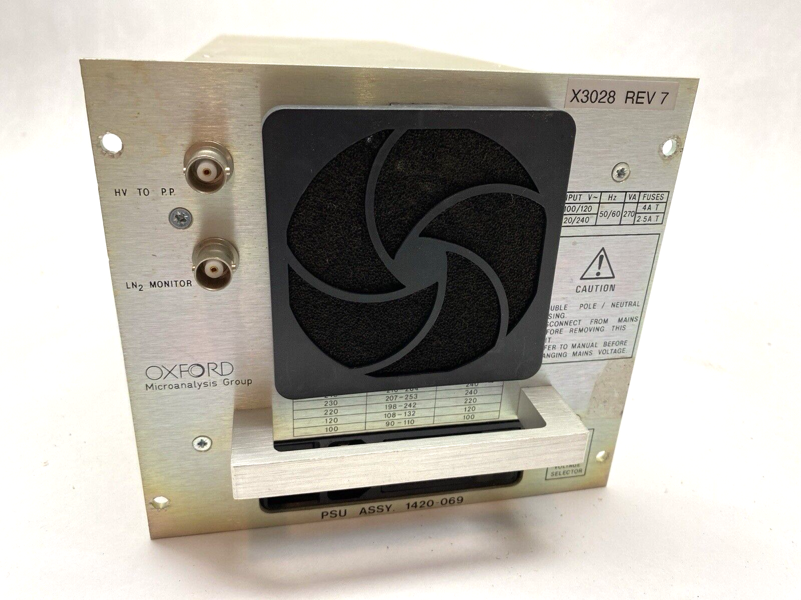 Oxford 1420-069 Power Supply Assembly X3028 Rev 7 Kingshill CZ386 -Missing Cover - Maverick Industrial Sales