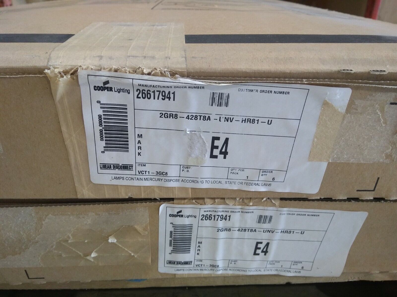 Cooper Metalux 2GR8-428T8A-UNV-HR81-U 2 Lamp Light Fixture - Maverick Industrial Sales