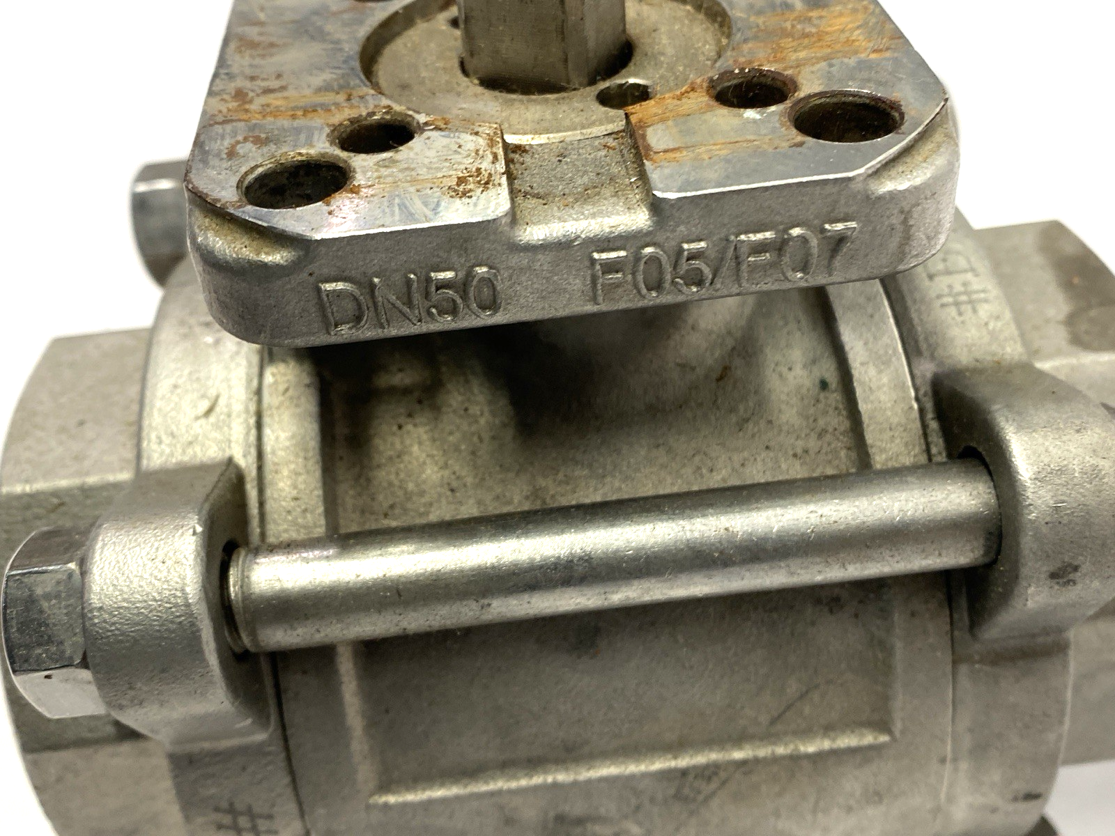 Industrial Stainless Steel Ball Valve 2" 1.4408 PN63 DN50 F05/F07 - Used - Maverick Industrial Sales