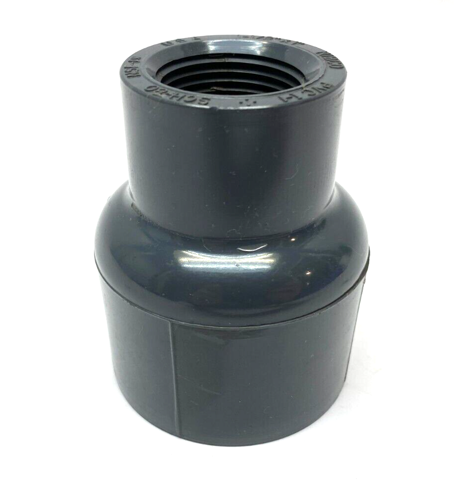 Nibco 4501R Reducing Coupling 1-1/2" to 1" Female Threaded GRAY SCH-80 CA00700 - Maverick Industrial Sales