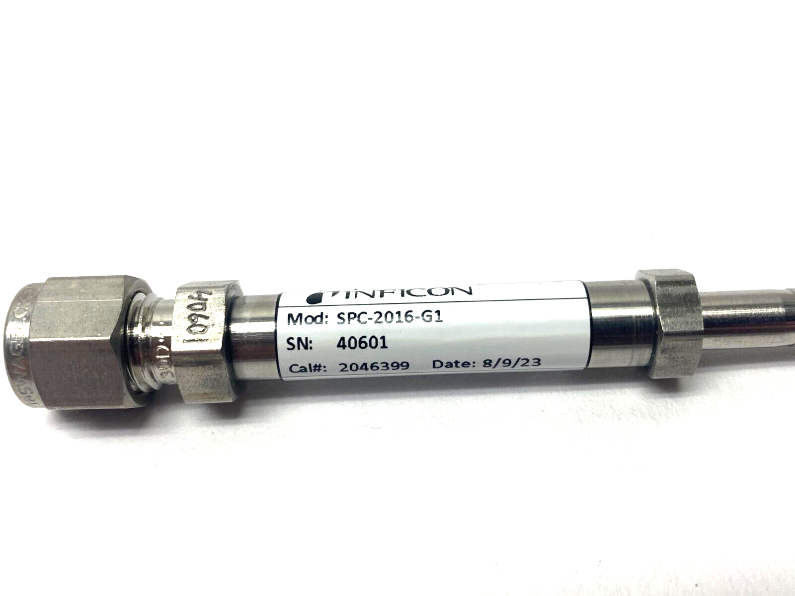 Inficon SPC-2016-G1 Helium Leak Detection Vacuum Jet Nozzle 4.43E-4 atmcc/sec - Maverick Industrial Sales