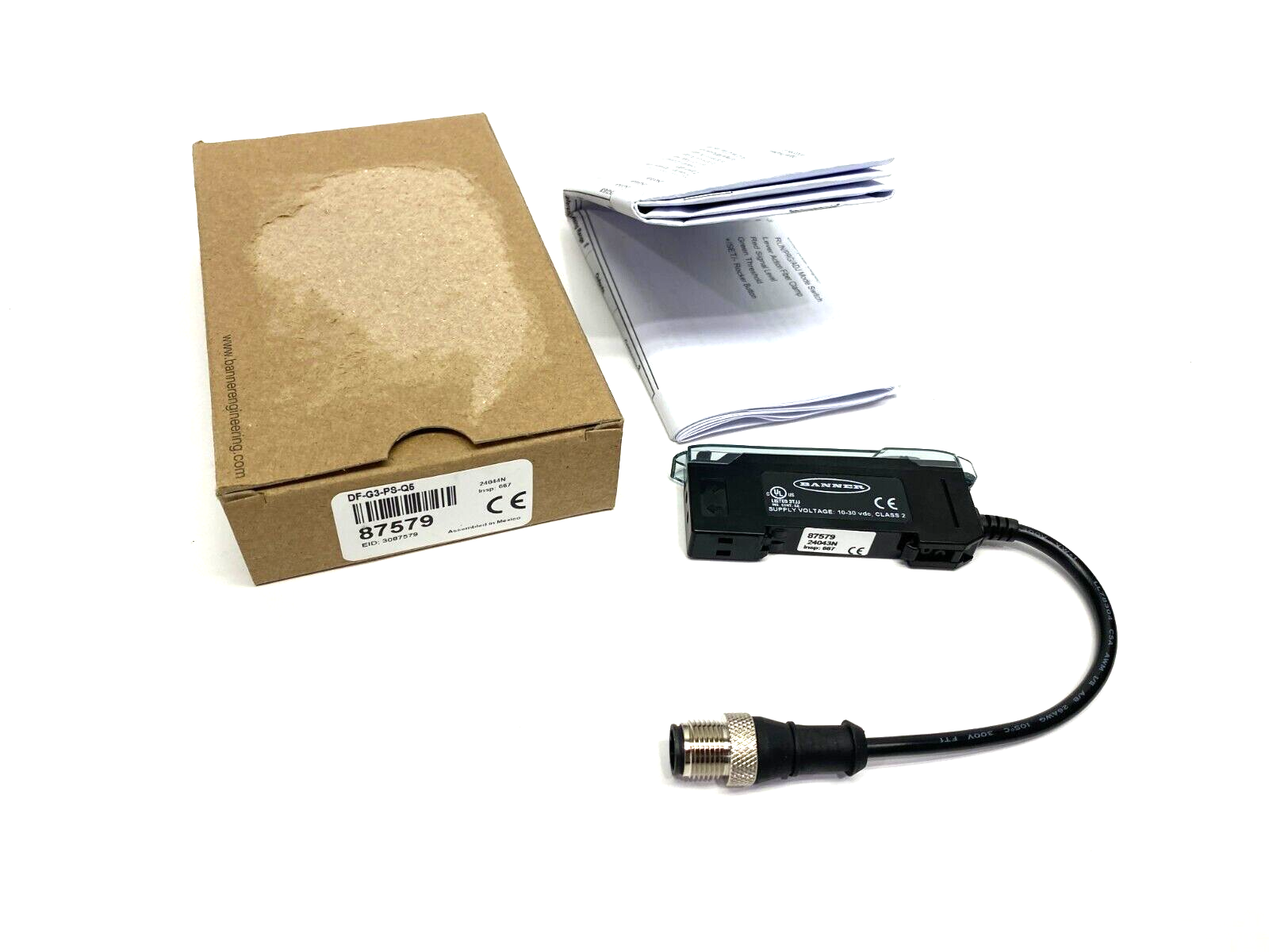 DF-G3-PS-Q5, 87579 | Banner DF-G3-PS-Q5 Red Beam Dual-Display High Power Fiber Amplifier 87579 - New – Open box - Maverick Industrial Sales