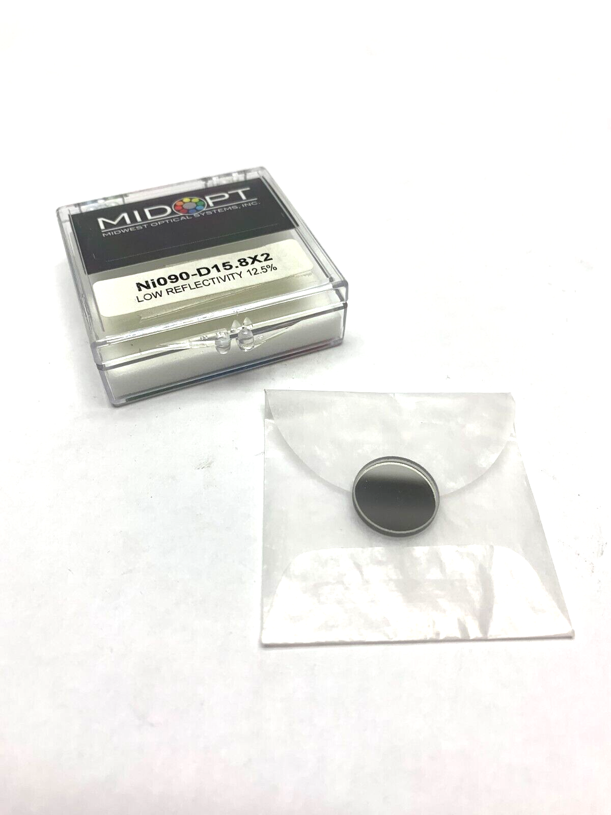 Midopt Ni090-D15.8X2 Neutral Density Filter Low Reflectivity 12.5% Trans. - Maverick Industrial Sales