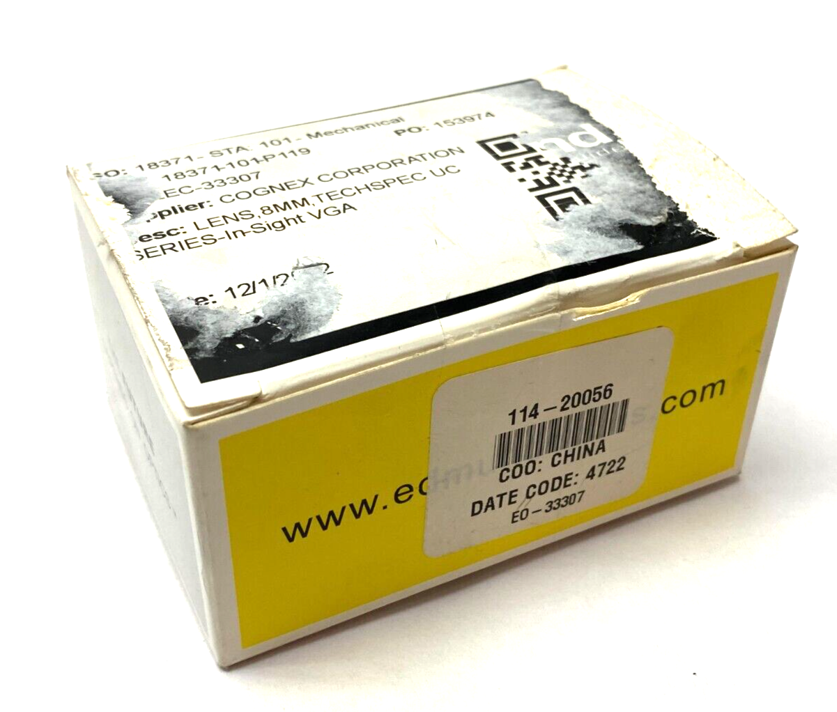 Edmund Optics 33307 TechSpec 8mm UC Series Fixed Focal Length Lens - Maverick Industrial Sales