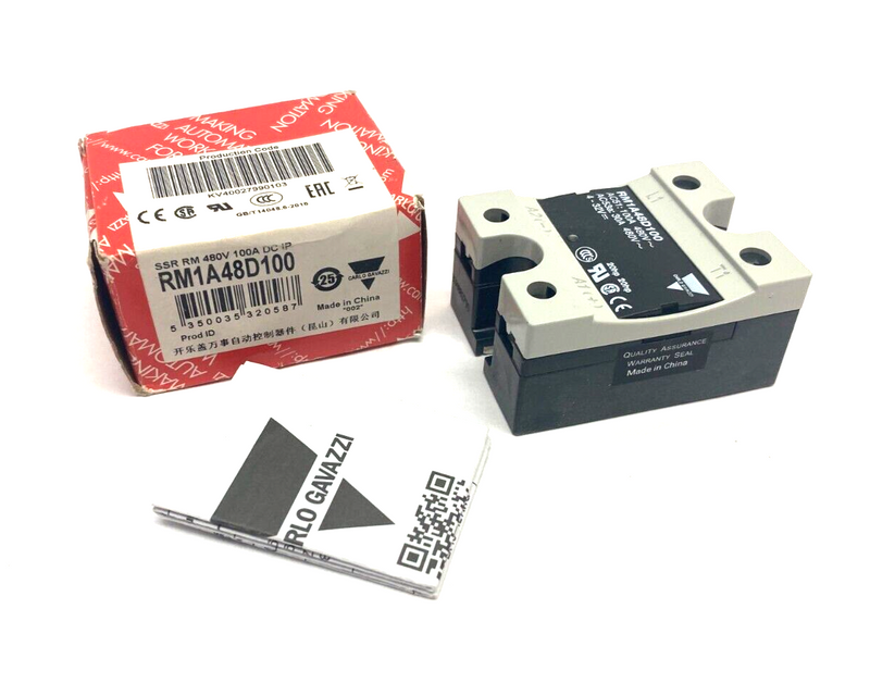 Carlo Gavazzi RM1A48D100 Solid-State Relay 480V 100A - Maverick Industrial Sales