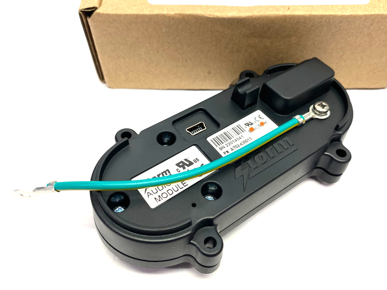 AT02-430013 | Storm Interface AudioComm Module, Silver, Vertical Mount - New – Open box - Maverick Industrial Sales