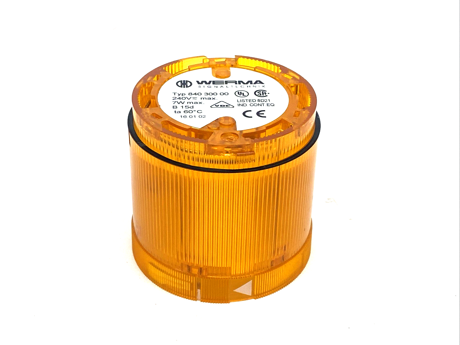 Werma 84030000 Stack/Tower Light Module, Amber, 70 Series 240V 7W - Maverick Industrial Sales