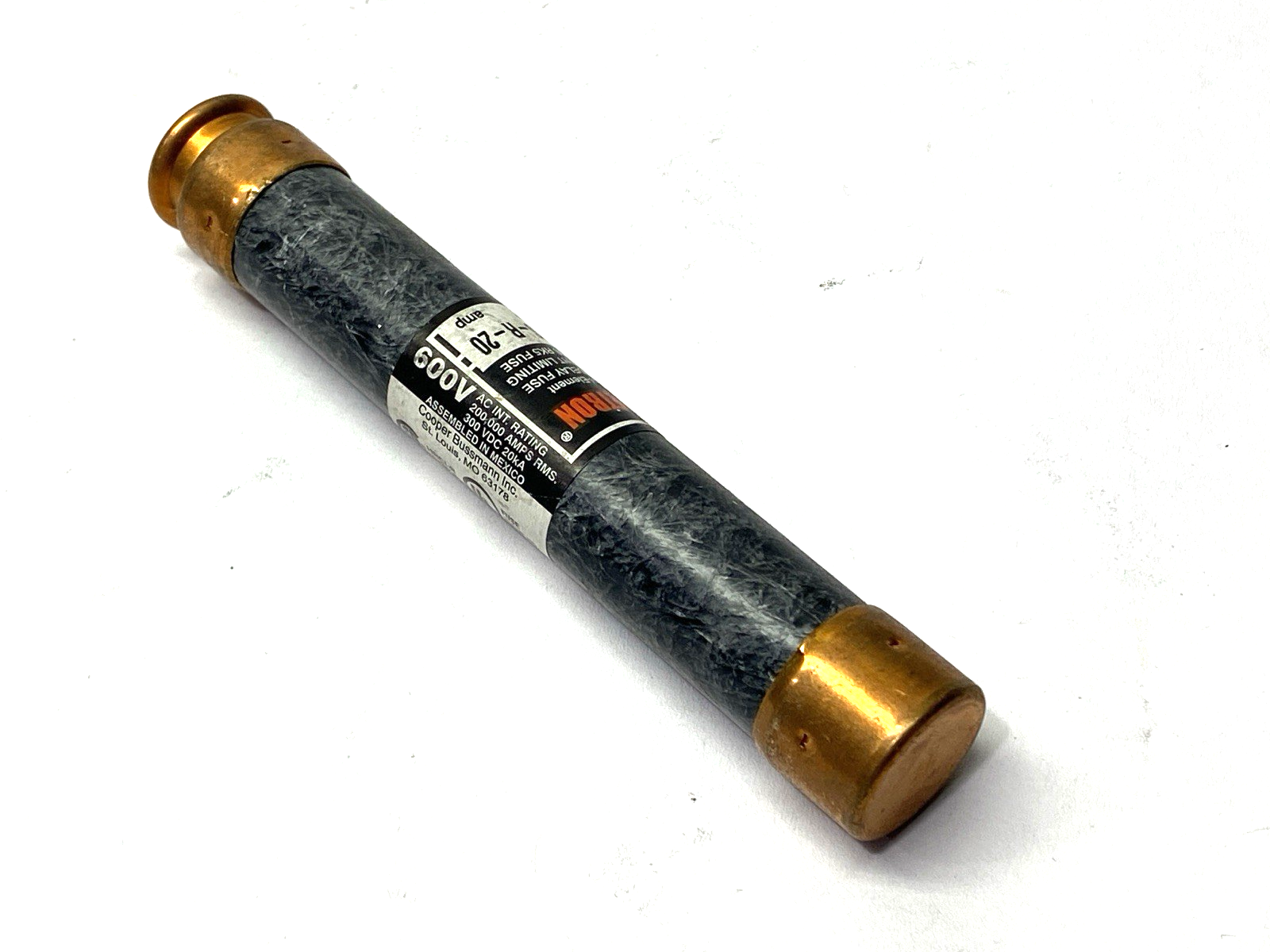 Fusetron FRS-R-20 Time-Delay Current Limiting Fuse Class RK5 600V 20A SHELFWARE - Maverick Industrial Sales