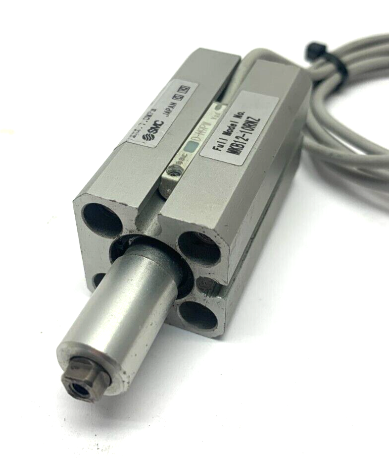 MKB12-10RZ | SMC Rotary Clamp Cylinder w/ 2x SMC D-M9PW Proximity Switch Sensor - Used - Maverick Industrial Sales
