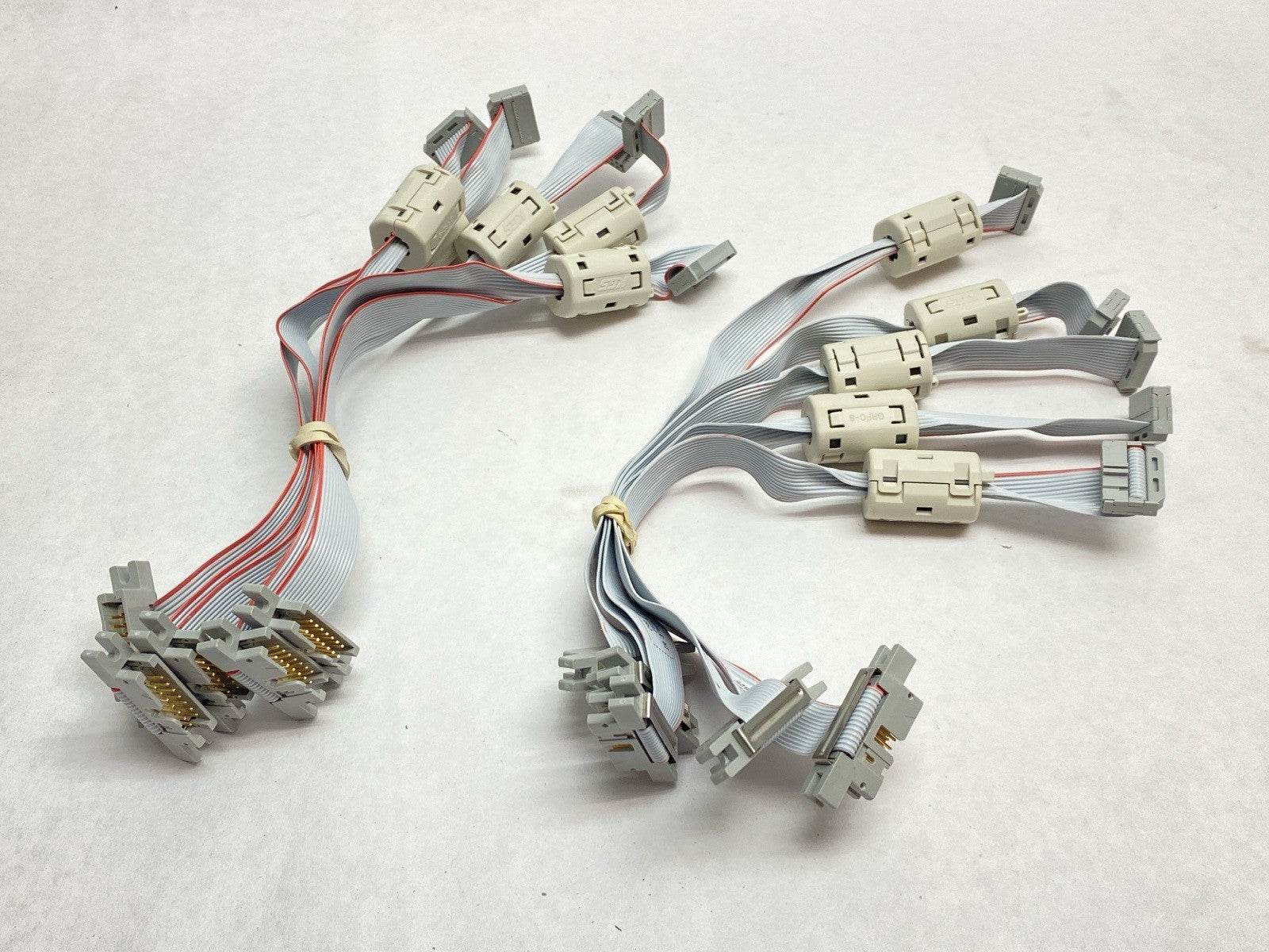 CAA 3963 Flat Ribbon Cable Assembly w/ KGS GRFC-8 Ferrite Core LOT OF 10 - Maverick Industrial Sales