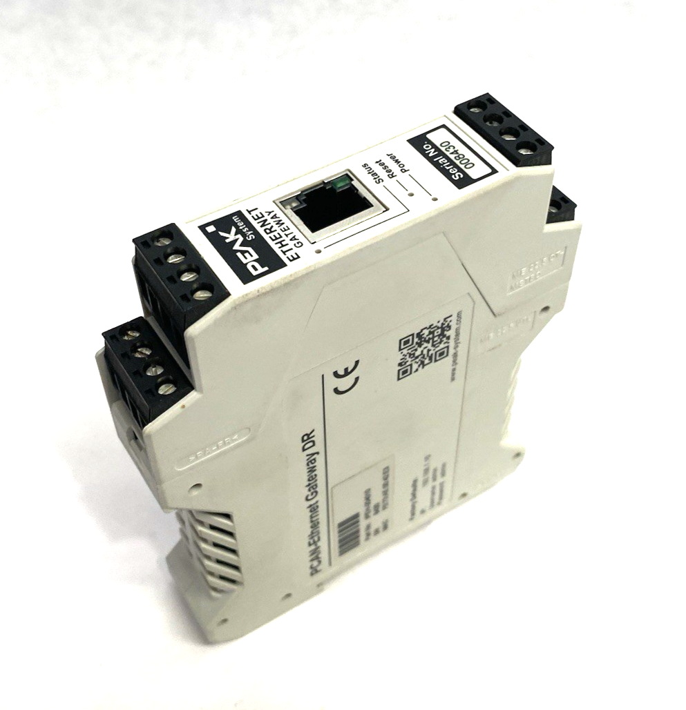 IPEH-004010 | Peak PCAN-Ethernet Gateway DR, CAN to LAN Gateway in DIN Rail - Used - Maverick Industrial Sales