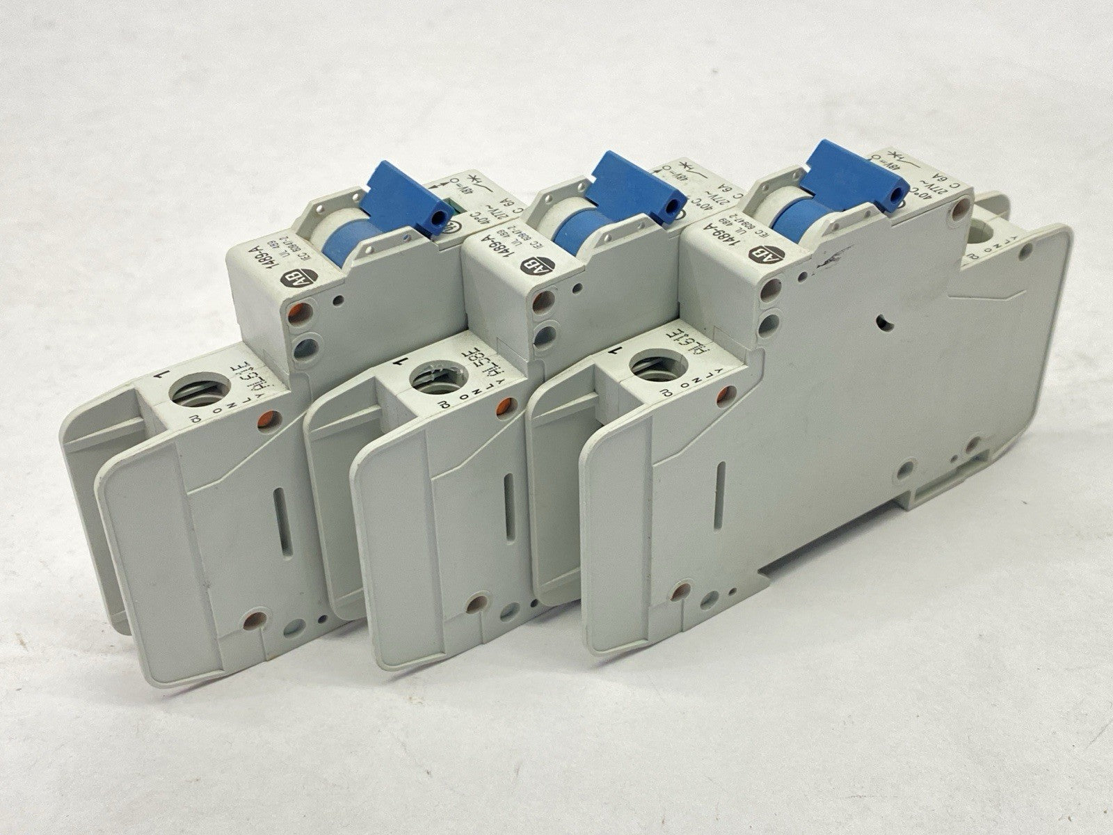 1489-A1C060 | Allen Bradley Ser A Circuit Breaker 1-Pole 6A 277V LOT OF 3 - Used - Maverick Industrial Sales