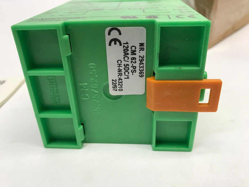 Phoenix Contact CM 62-PS-120AC/5DC/1 Power Supply Module DIN Rail 2943369 - Maverick Industrial Sales