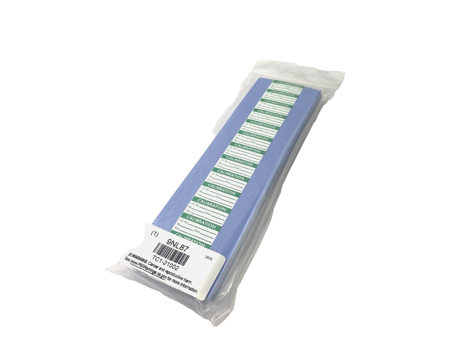 Stranco Inc TC1-21002 Calibration Label 1" x 1/2" Green/White Polyester 350-PACK - Maverick Industrial Sales