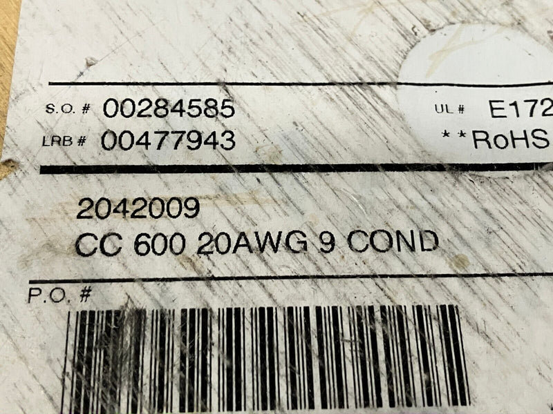 SAB 2042009 9C 20 AWG Gray PVC 175' FT - Maverick Industrial Sales