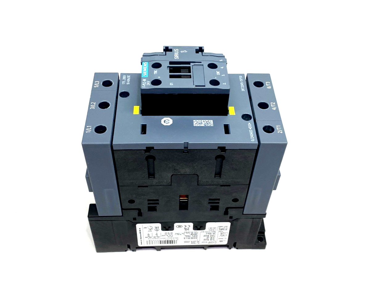 Siemens 3RT2045-1SP30 Contactor AC-3e/AC-3, 80A, 37kW 400V 3P 175-280V AC/DC - Maverick Industrial Sales