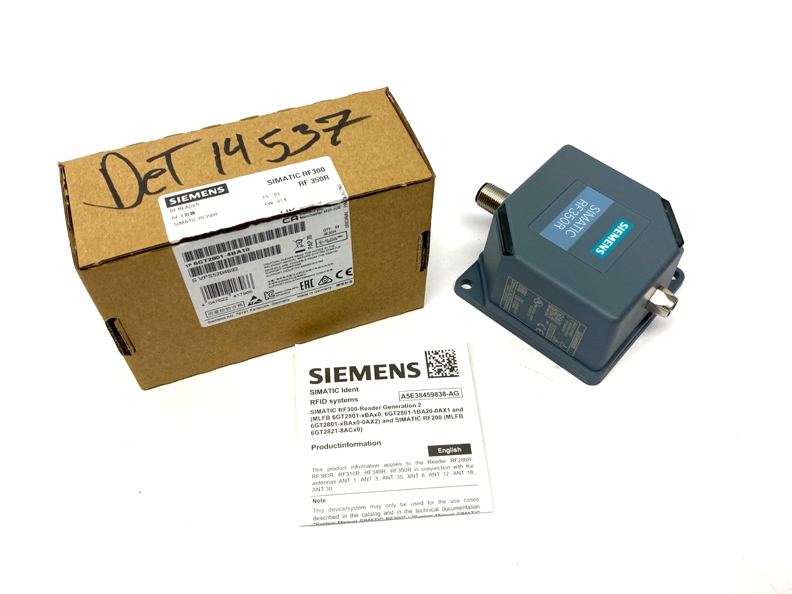 Siemens 6GT2801-4BA10 SIMATIC RF350R Reader, w/o Antenna - Maverick Industrial Sales