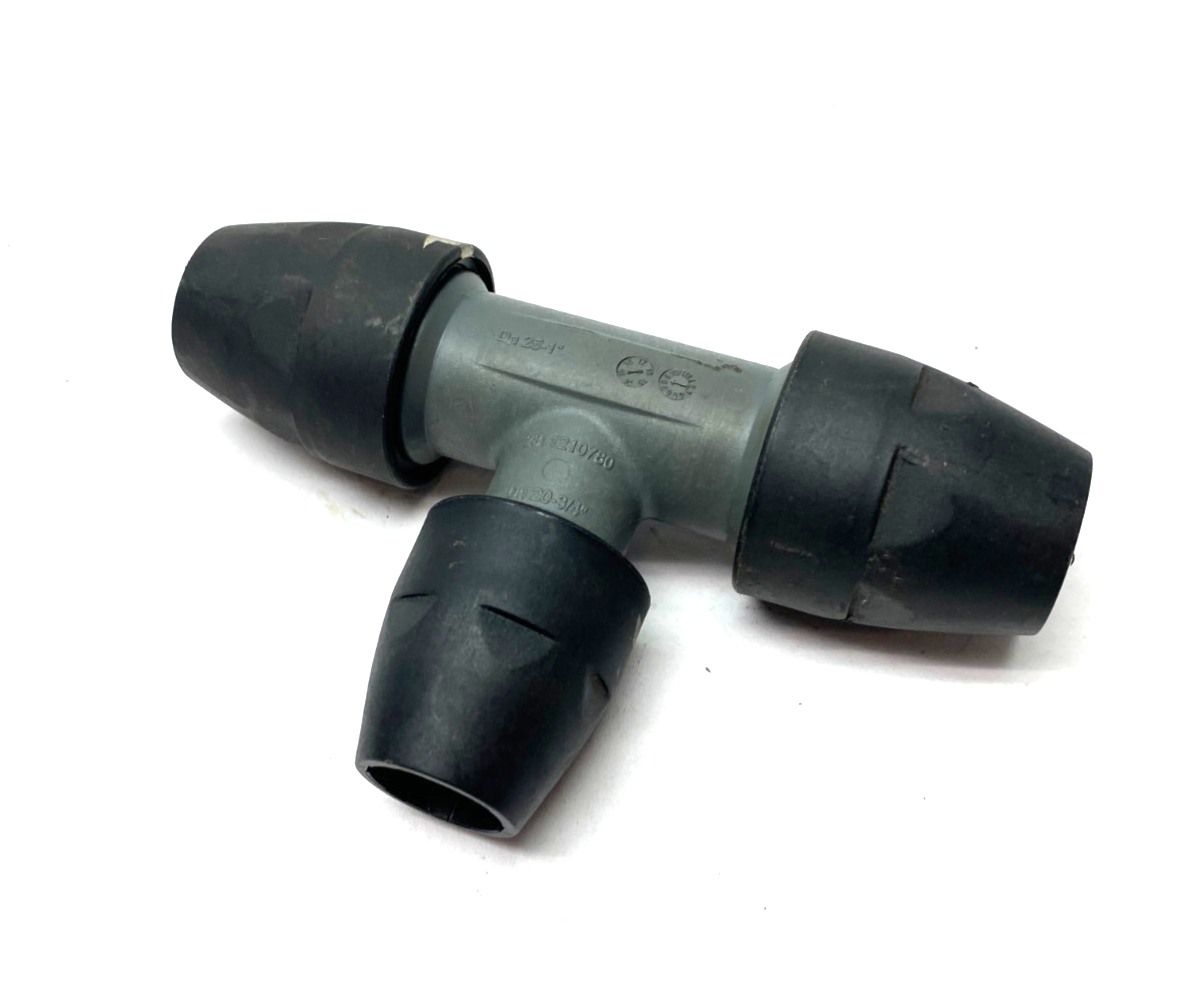 2811 2107 80 | Airnet Reduction Tee Socket Fitting D25-D20-D25 1" to 3/4" Pipe - Used - Maverick Industrial Sales
