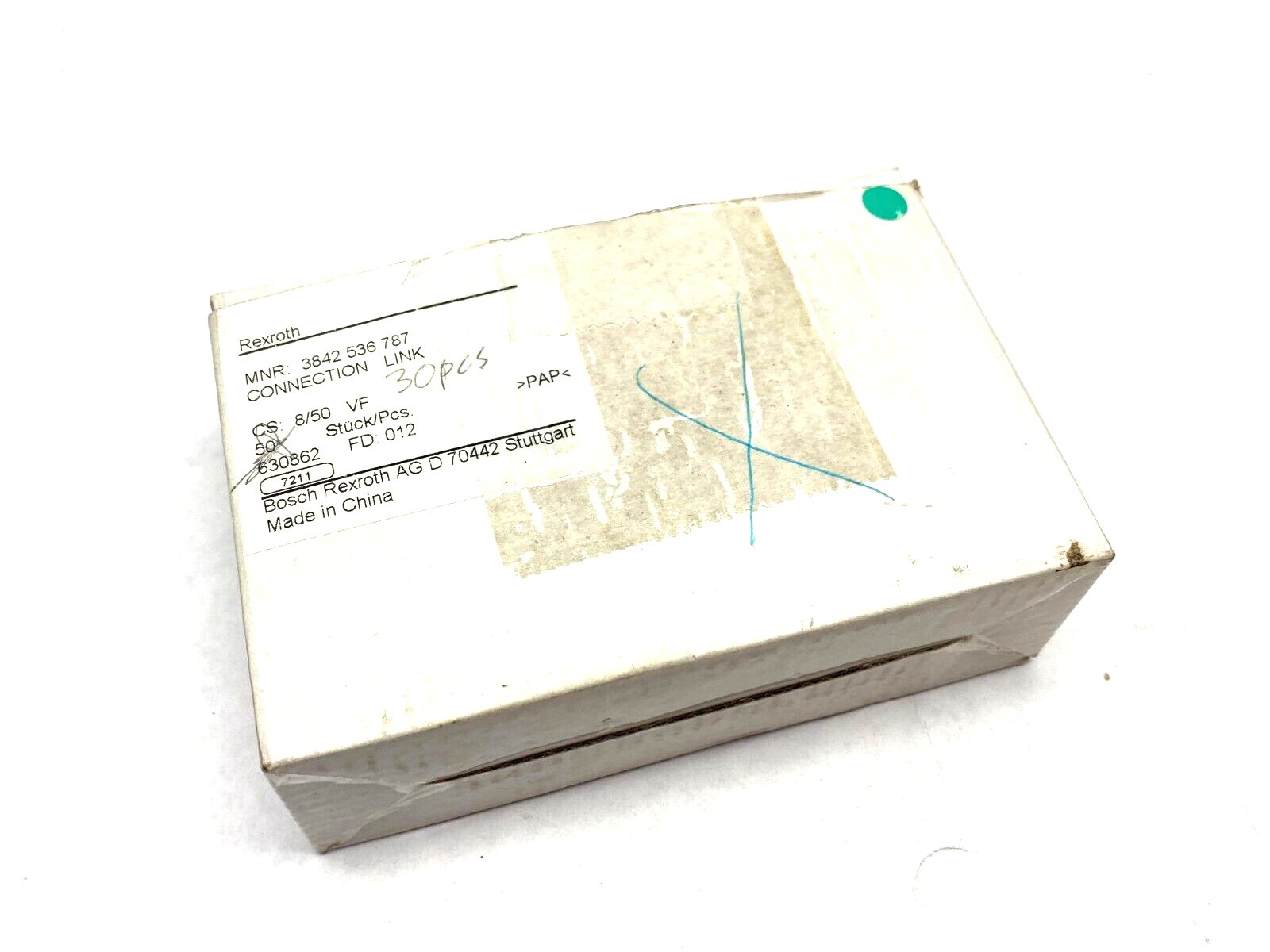 Bosch Rexroth 3842536787 Connection Link 8/50 VF BOX OF 40 - Maverick Industrial Sales