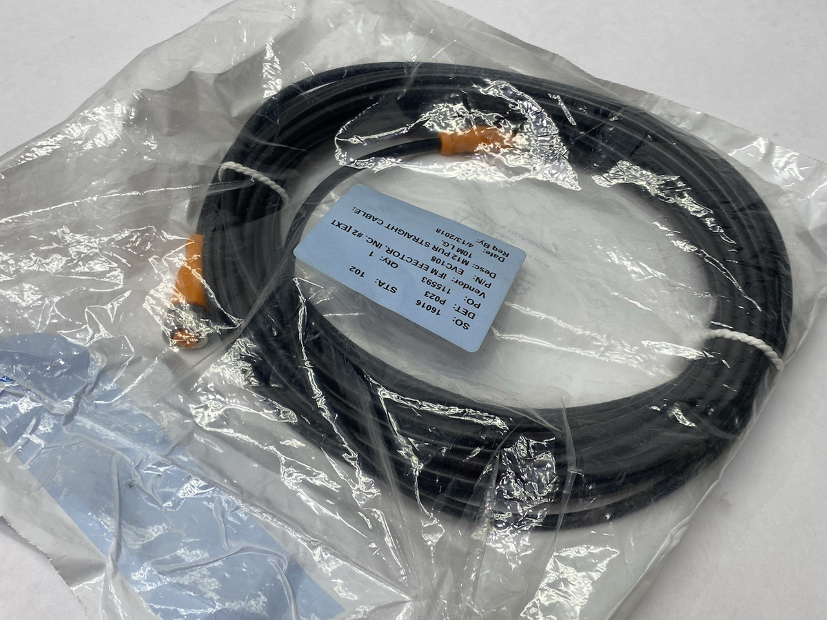 Ifm EVC108 ecomat400 Connection Cable A-Coded M12 VDOGH040MSS0010H04STGH040MSS - Maverick Industrial Sales
