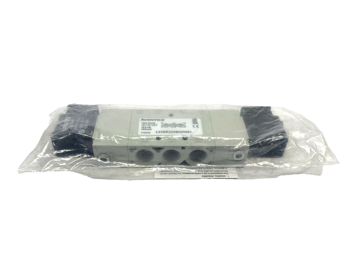 Aventics L23BB552B000061 Solenoid Valves 3/8" NPT - Maverick Industrial Sales
