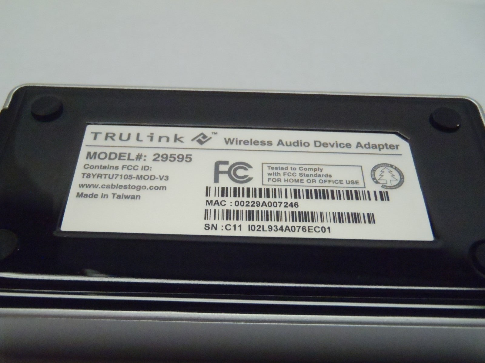 29595 | TruLink Wireless USB to 3.5mm Audio Device Adapter - Open Box - Maverick Industrial Sales