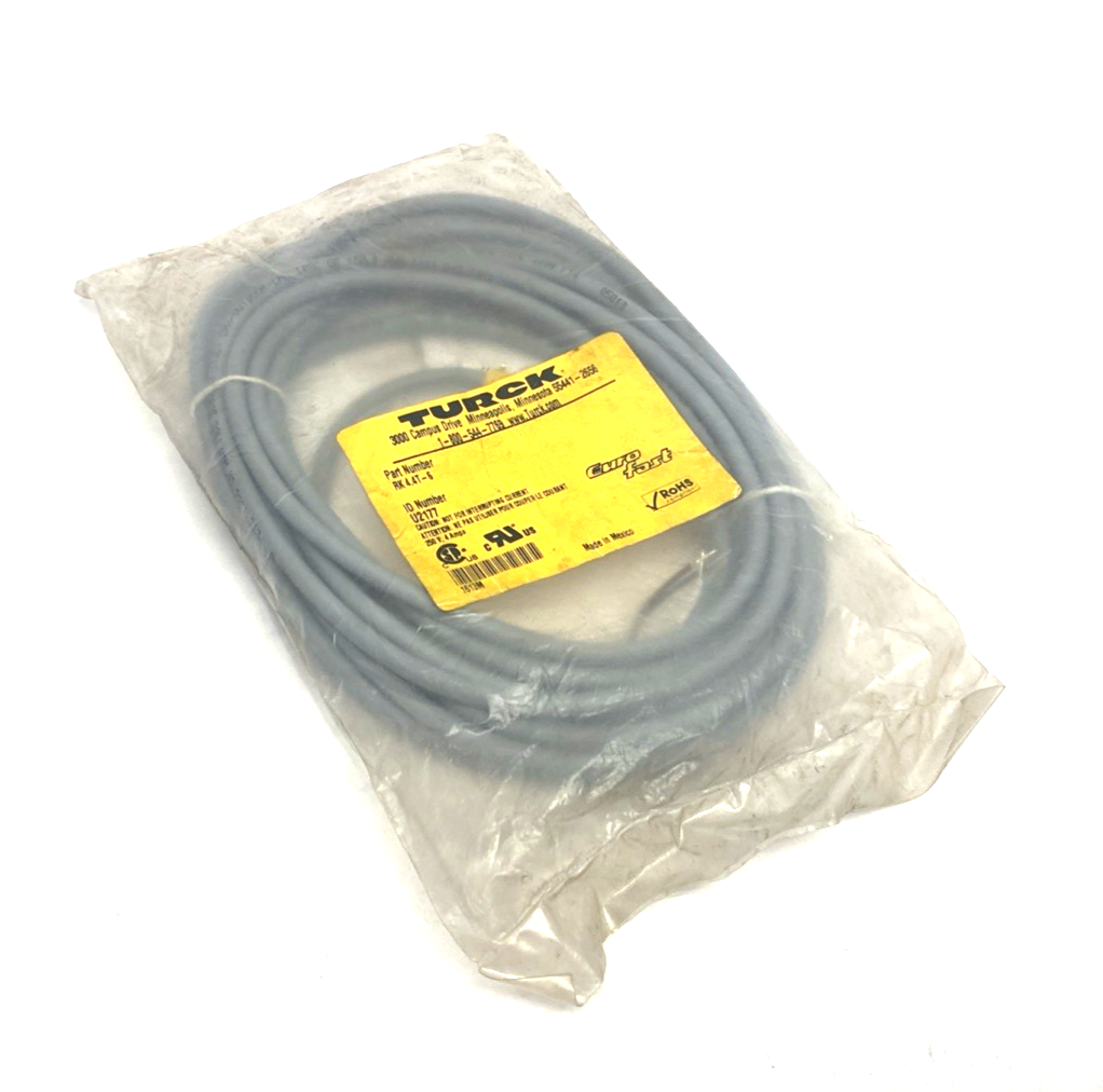 Turck U2177 Eurofast Single Ended Connection Cordset RK 4.4T-6 - Maverick Industrial Sales