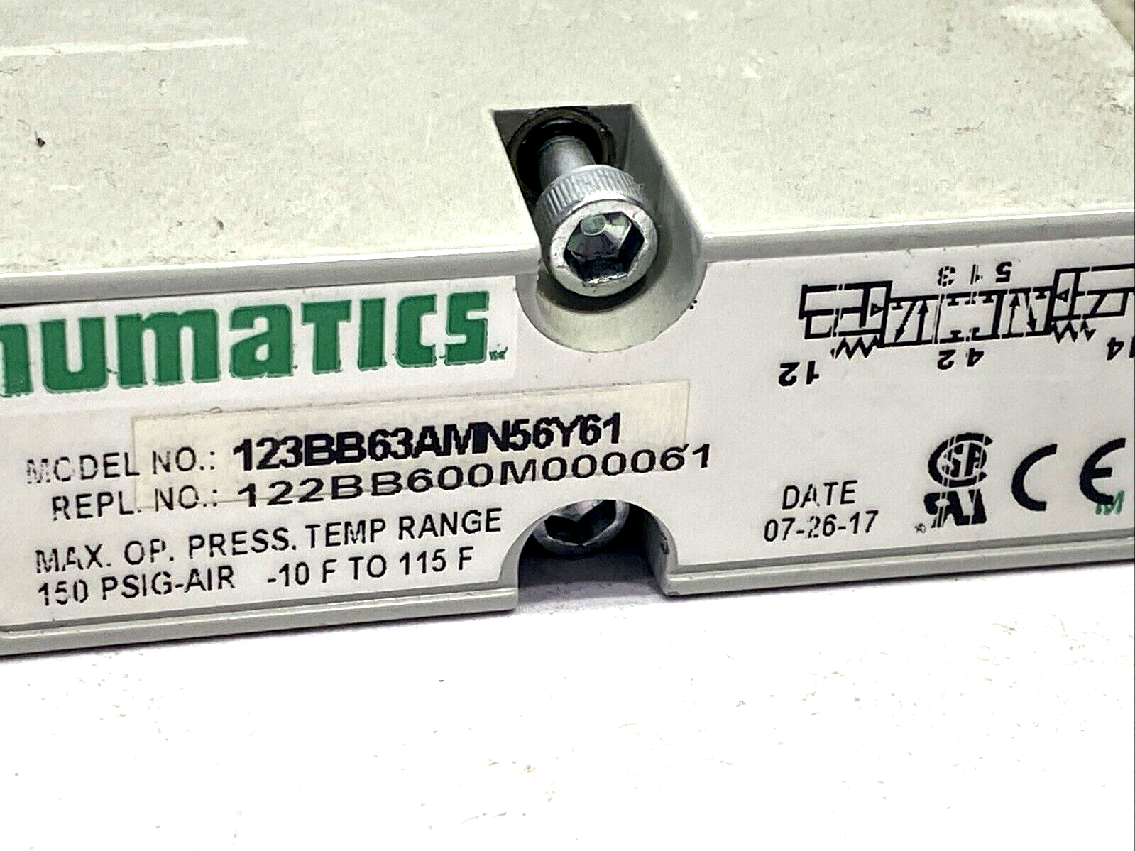 Numatics 123BB63AMN56Y61 Solenoid Valve - Maverick Industrial Sales