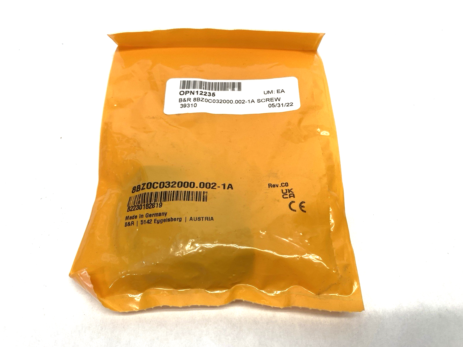 8BZ0C032000.002-1A | B&R Rev. C0 Terminal Block Set Screw Clamp - New - Maverick Industrial Sales