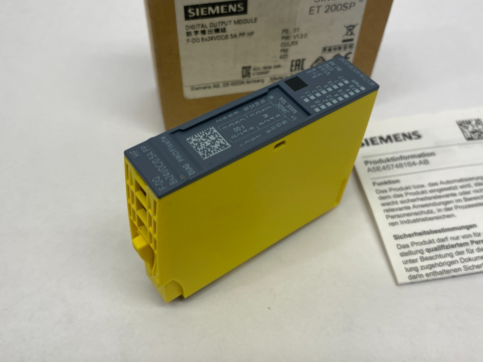 Siemens 6ES7136-6DC00-0CA0 SIMATIC ET200SP Dig. Output Module F-DQ 4X24 V DC/2A - Maverick Industrial Sales
