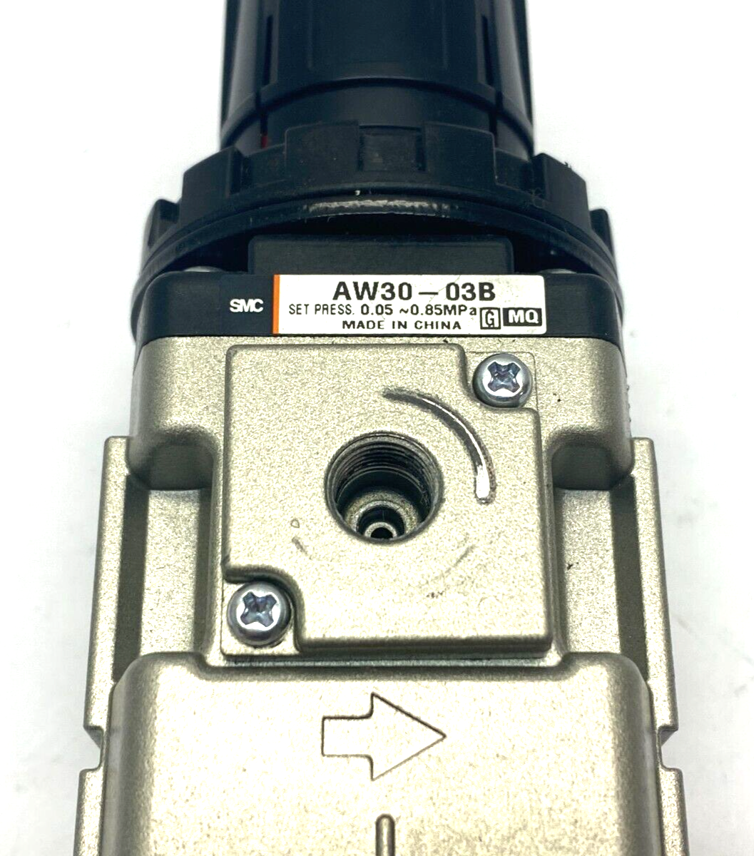 SMC AW30-03B Modular Filter Regulator 0.5~0.85MPa Set Press w/ Mounting Bracket - Maverick Industrial Sales