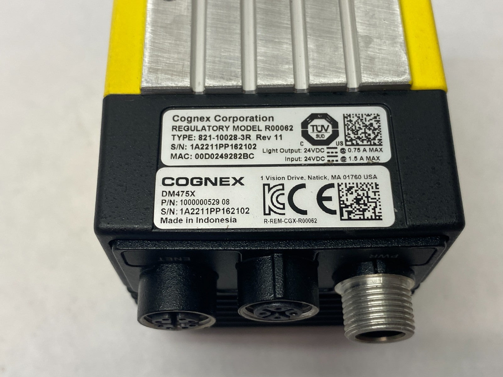 Cognex 821-10028-3R DataMan DM475X Fixed-Mount Barcode Reader 1000000529 08 - Maverick Industrial Sales