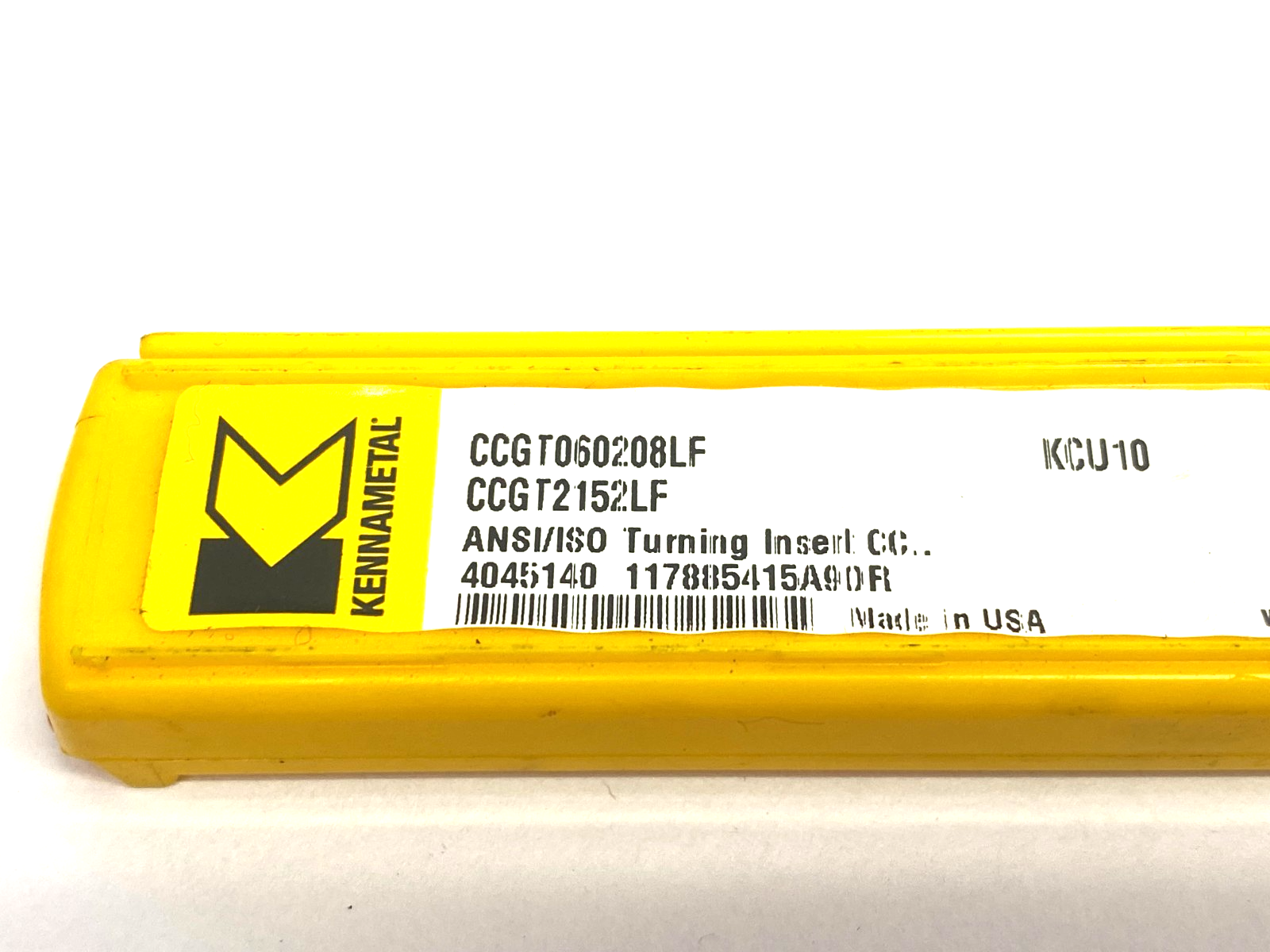 Kennametal 4045140 Screw-On CCGT-LF Positive Insert CCGT060208LF PKG OF 5 - New - Maverick Industrial Sales