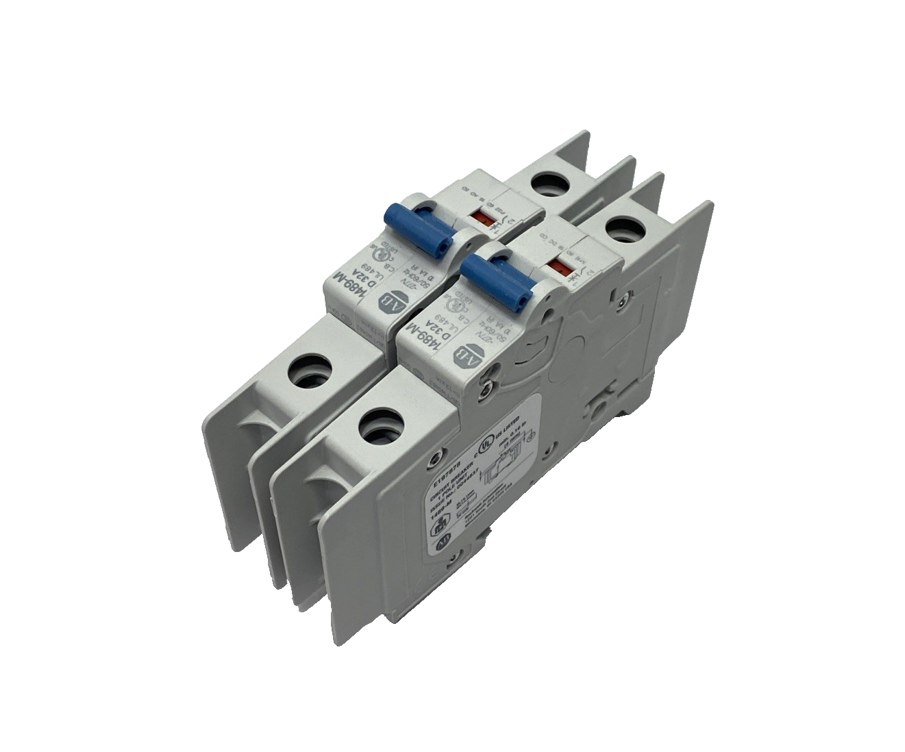 1489-M1D320 | Allen Bradley Ser. D Miniature Circuit Breaker 1P 32A 240VAC 2-PACK - New – Open Box - Maverick Industrial Sales