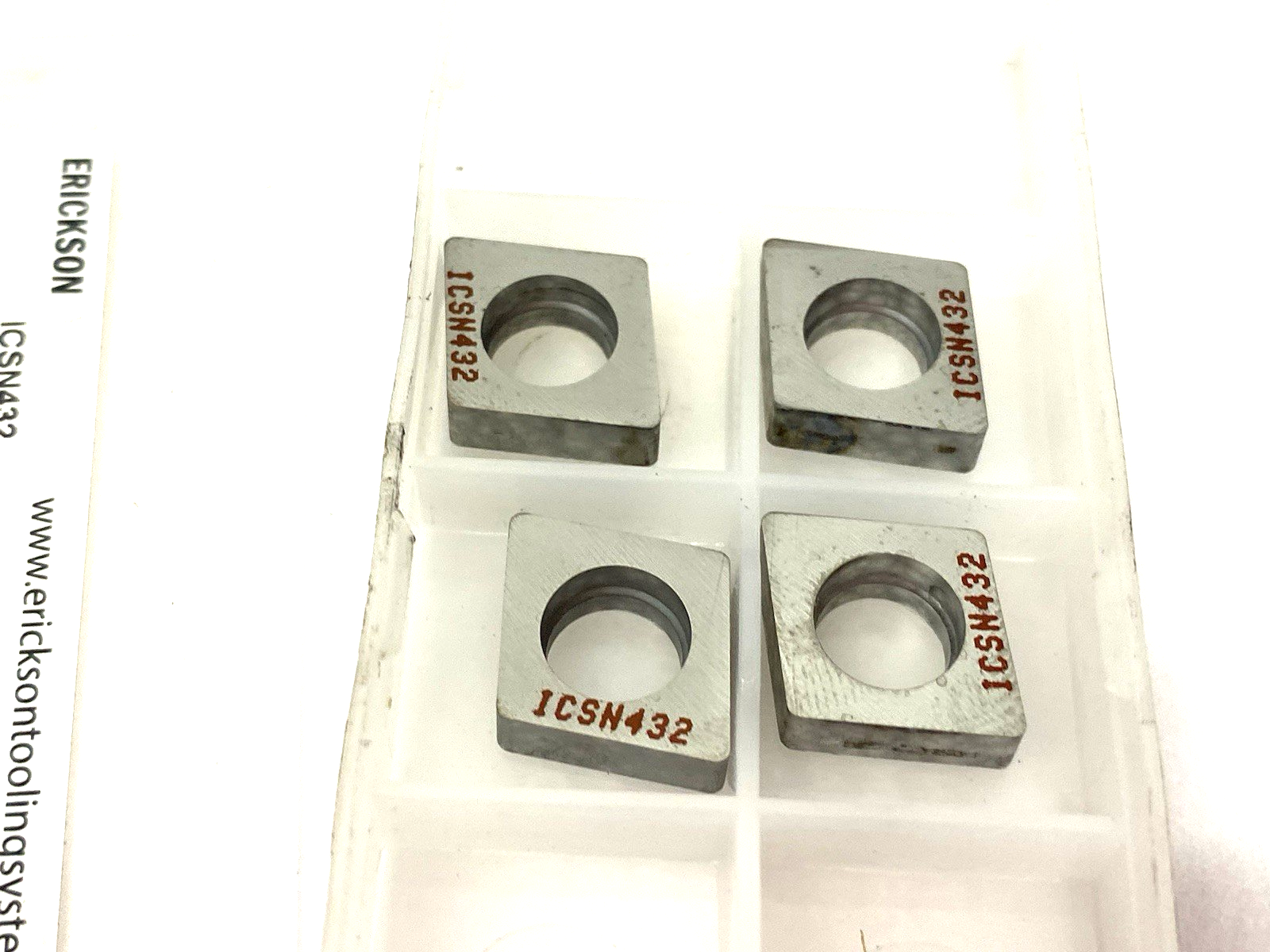 | Erickson ICSN432 Indexable Turning Shim Insert 1017252 PKG OF 4 - New – Open box - Maverick Industrial Sales